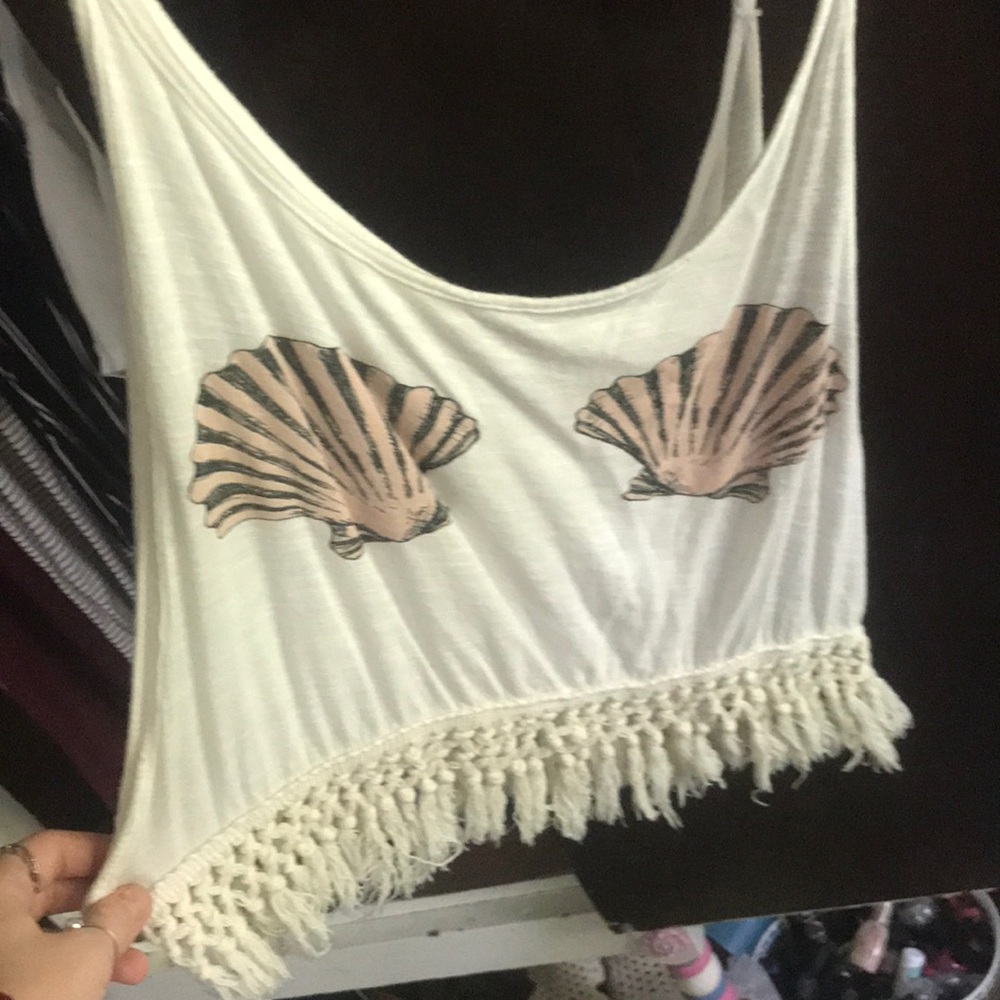 charlotte russe cropped tank top